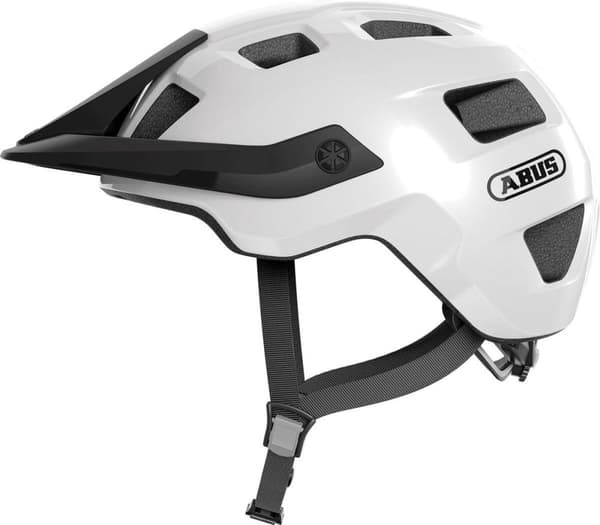Abus MoTrip Hjelm - Skinnende Hvid - L 57-61 CM - Cykelhjelm