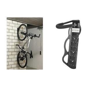 FISCHER cykelväggkrok, lastkapacitet: 20 kg, svart, mycket stabilt väggfäste för 1 cykel, platsbesparande, - 1 st (86401)