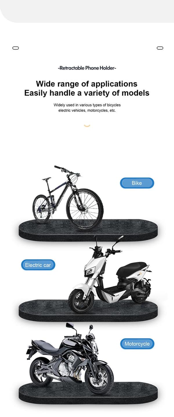 Cykelholder cykelholder til mobiltelefon vandtæt 360 grader