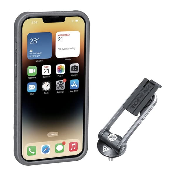 Topeak Fodral Till Iphone Ride 14 Plus Med Stöd Silver