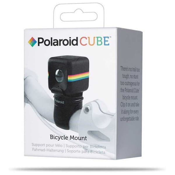 Polaroid Ohjaustangon Kameran Kiinnitys Cube Musta