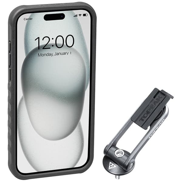 Topeak Fodral För Iphone Ridecase 15 Plus Med Stöd Durchsichtig