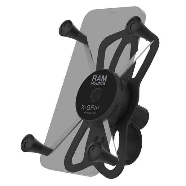 Ram Mounts Styrbas X-grip® Stort Telefonfäste Tough-strap™ Silver