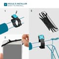 Miniatyrbild 2 av 3: Mobilis Telefonstyresupport Slim Mount 4-7´´ Durchsichtig