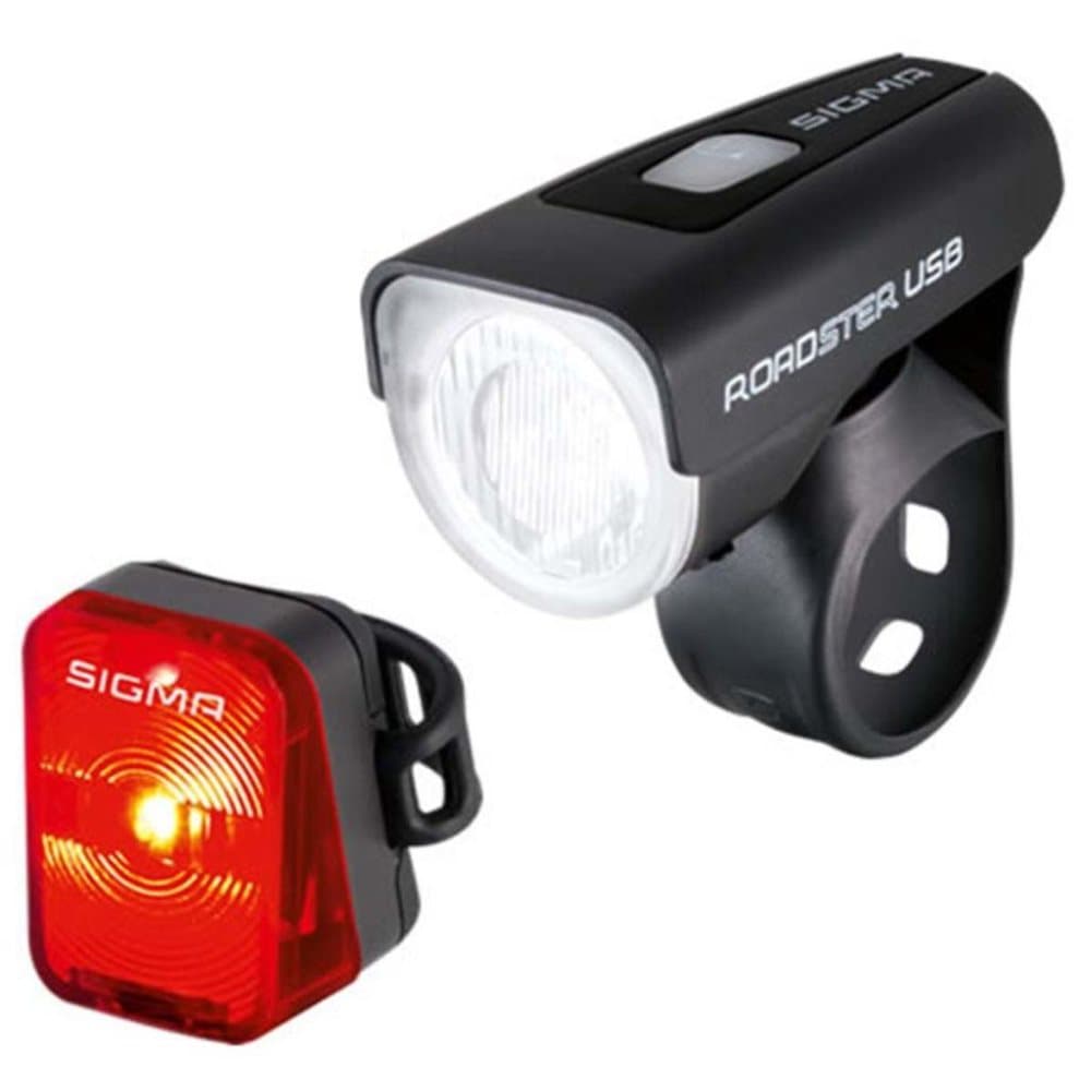 Sigma Roadster USB-cykellygte med Nugget baglys, 18570