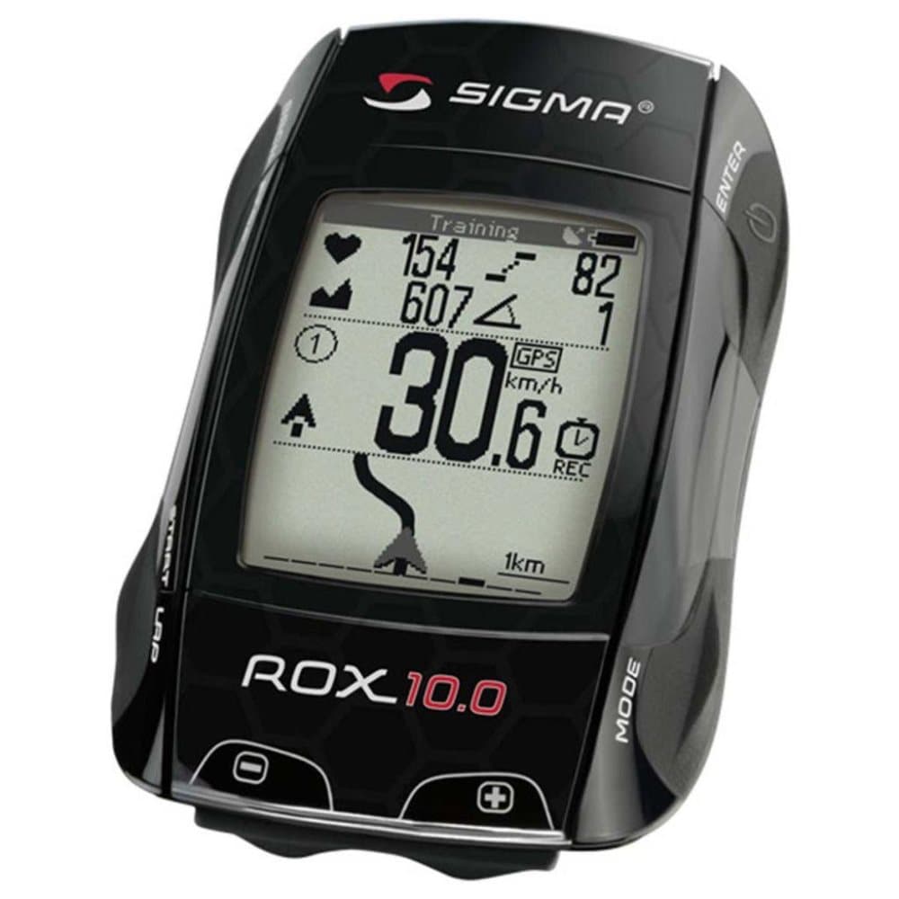 Sigma cykelcomputer ROX 10.0 GPS, sort, 01000
