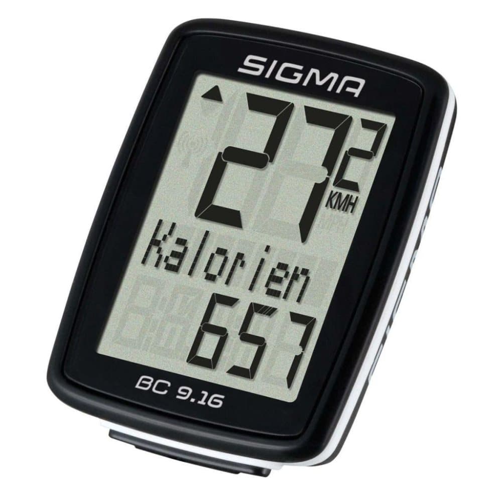 Sigma cykelcomputer BC 9.16 sort 9160