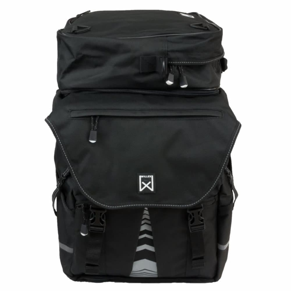 Willex cykeltasker med toptaske XL 1200 65 L sort 13411