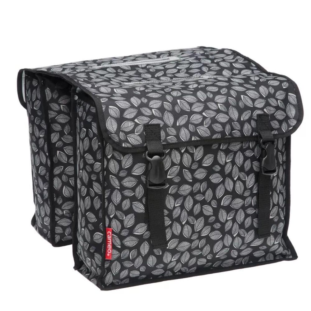 Cameo New Looxs dobbeltcykeltaske 30 l sort bladmønster RT0918