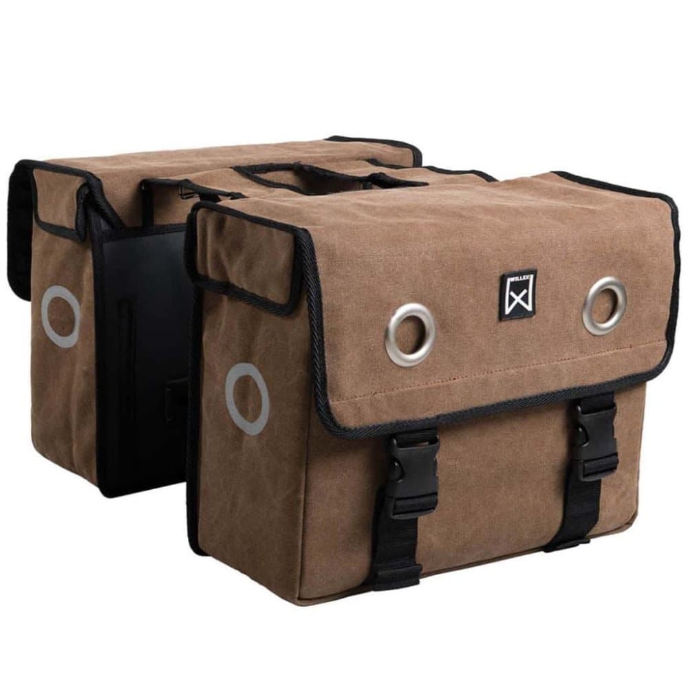 Willex avistaske kanvas 46 l brun 11243