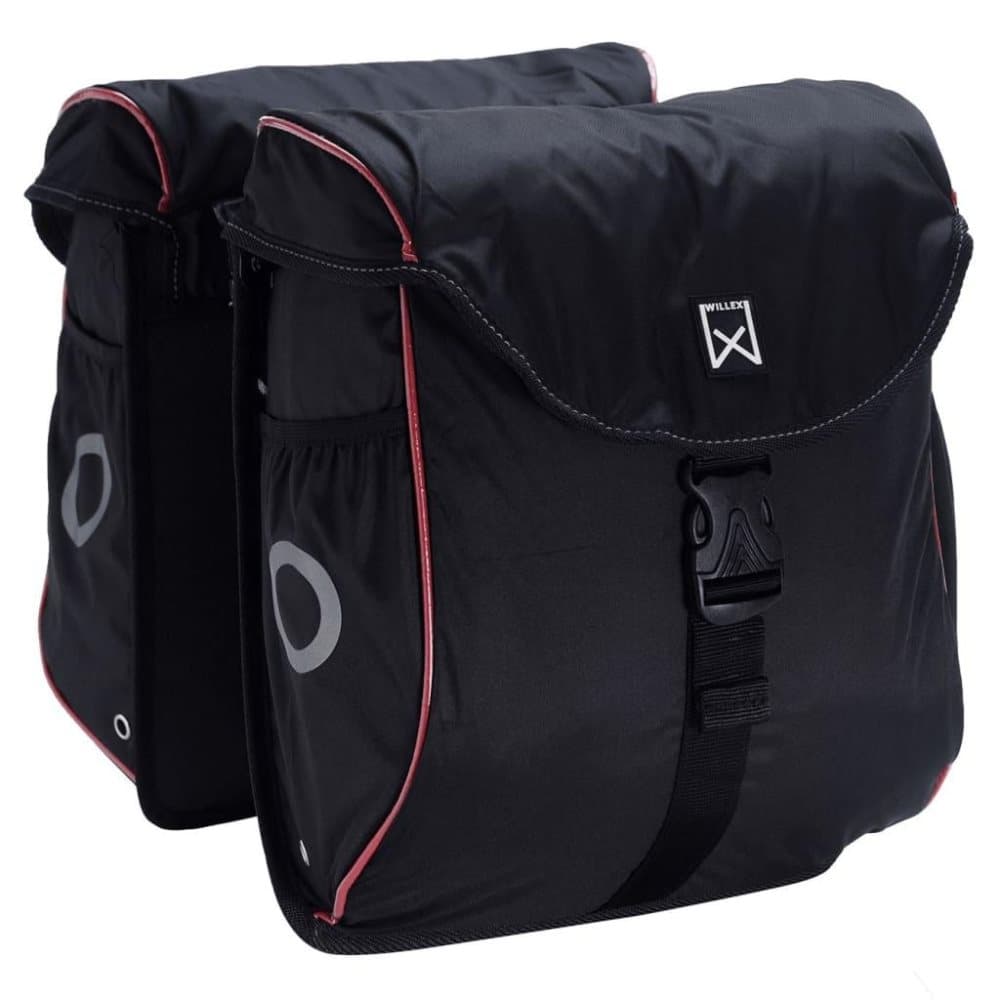 Willex 300 Flexi cykeltasker 24 l sort og rød