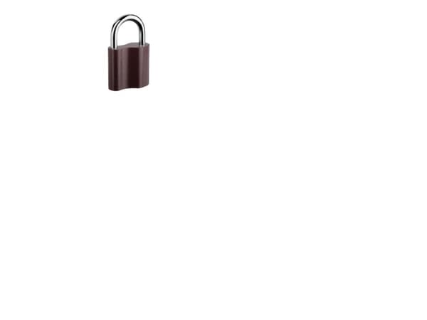 LOB Zamak, bolt lock padlock with 2 keys KZ30