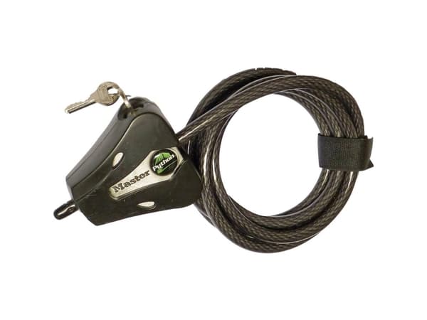 MasterLock Python sikkerhetskabel justerbar 1,8m x 8mm (8418EURD)