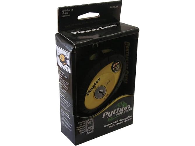 MASTER LOCK PYTHON Fastener Head Without Cable Black and Yellow (MRL-8401EURDPF)