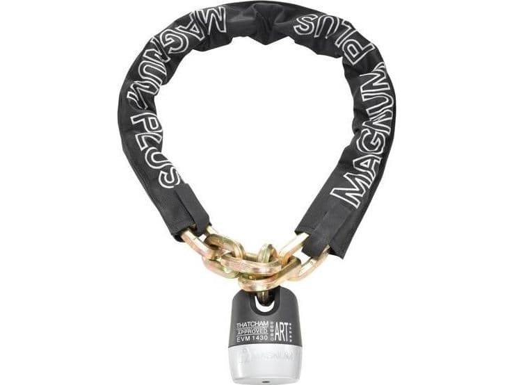 Magnum bicycle lock MAGNUM 3004 CHAIN - 12mm 110cm - 5 x Keys with code + BACK LOCK