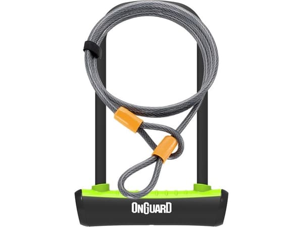 OnGuard U-Lock sykkellås Neongrønn 10x1200 mm (8154GR)