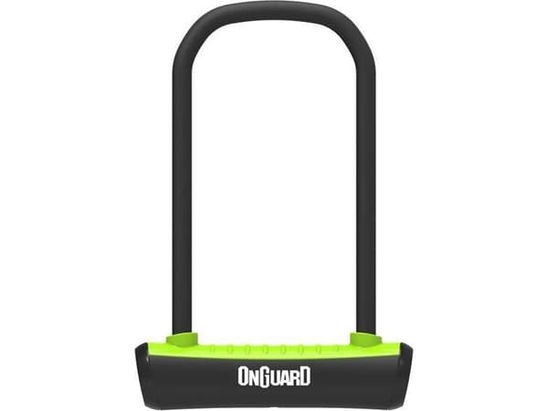 OnGuard cykellås ONGUARD NEON 8152GR U-LOCK - 115mm 292mm - handtag + 2 x nycklar grön (NY)