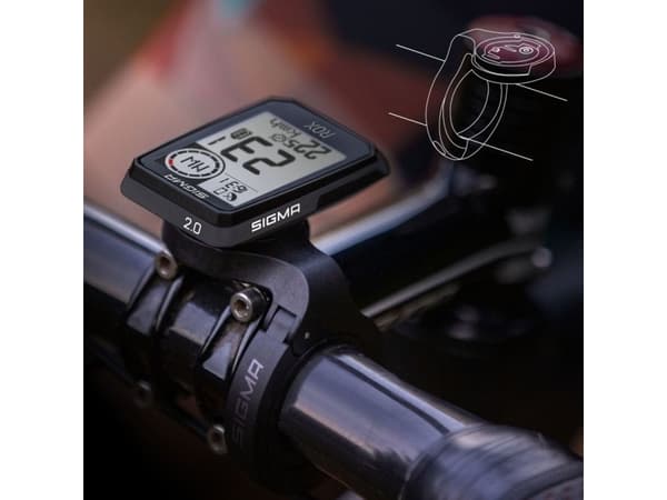 Sigma ROX 2.0 Cykel-GPS Cykler GPS, GLONASS, Stænkvandsbeskyttet