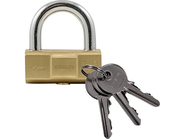 Stanley Padlock 70mm, canal barrel, anti-lock pin for ext.