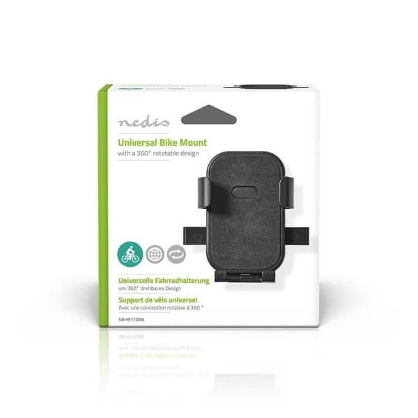 Nedis Smartphone Sykkel Mount | Universal | justerbar Bredde | Justerbar