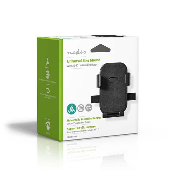 Nedis Smartphone Sykkel Mount | Universal | justerbar Bredde | Justerbar