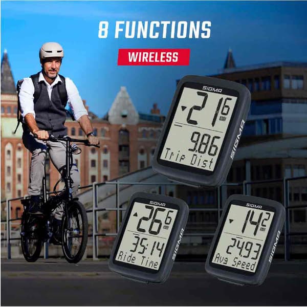 Sigma Cykeldator Bc 8.0 Wl Ats Svart