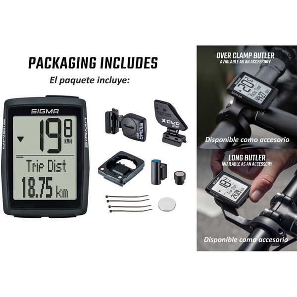 Sigma Trådlös Cykeldator Bc 14.0 Wl Sts Cad Svart