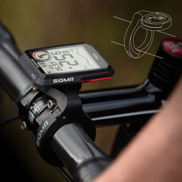 Sigma Cykeldator Med Sensorsats Rox 4.0 Svart