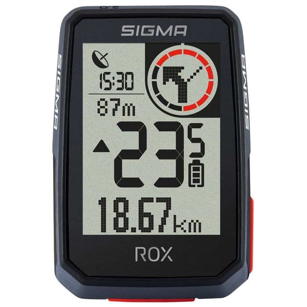 Sigma Cykelcomputer Med Topmonteringssæt Rox 2.0 Sort