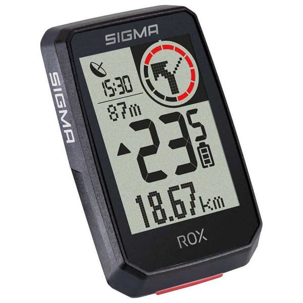 Sigma Cykelcomputer Med Topmonteringssæt Rox 2.0 Sort