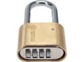 Miniatyrbild 4 av 5: VOREL BRASS COMBINATION PADLOCK 50mm LENGTH HEADBAR MECHANISM FROM THE BOTTOM