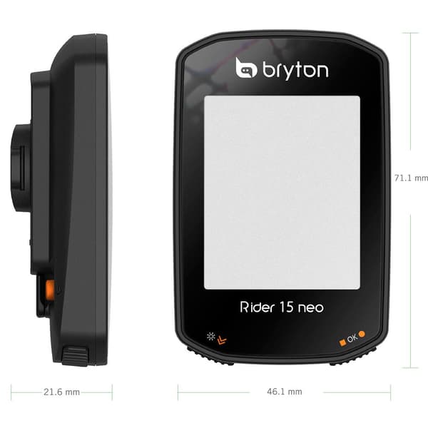 Bryton Pyöräilytietokone Rider 15 Neo C Musta