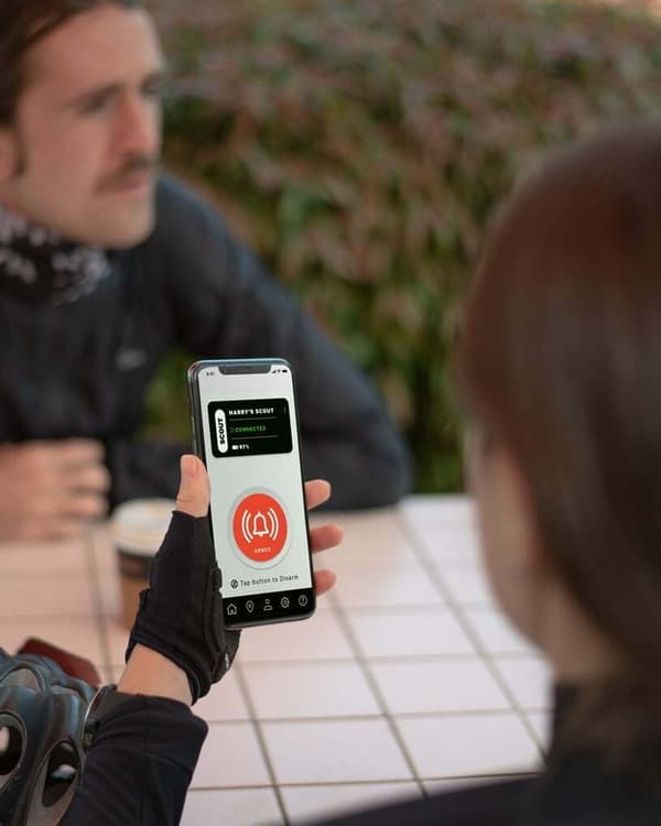 Knog Scout -pyörän varashälytin ja paikannin, Apple iOS