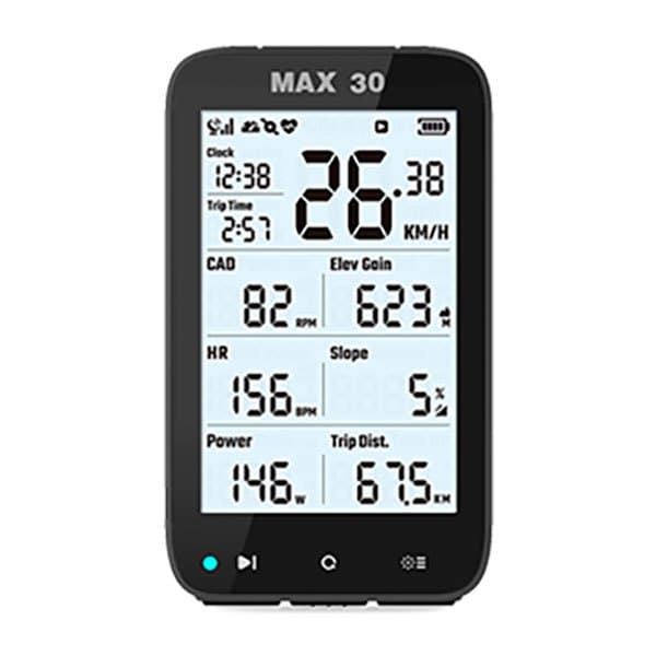 Shanren Pyöräilytietokone Max 30 Smart Gps Ant+/bluetooth Kirkas
