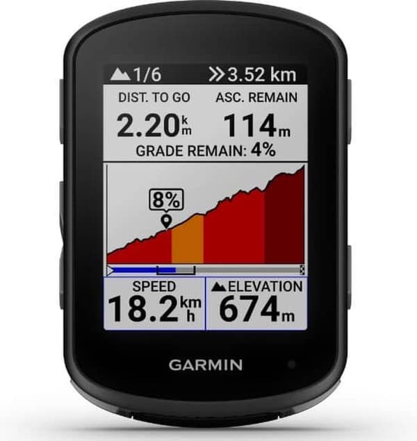 Garmin Edge 540 - GARMIN Edge 540 Karttäckning: Europa - Drift: Pekskärm - Kartvy: Topp