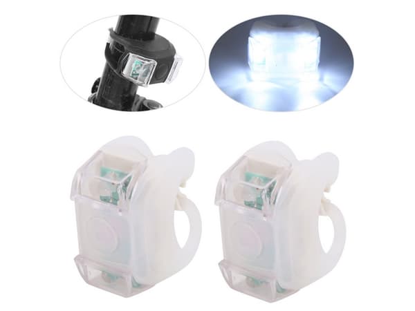 2kpl LED-Valot - 45x45 mm - Pyöräilijöille ja Jalankulkijoille