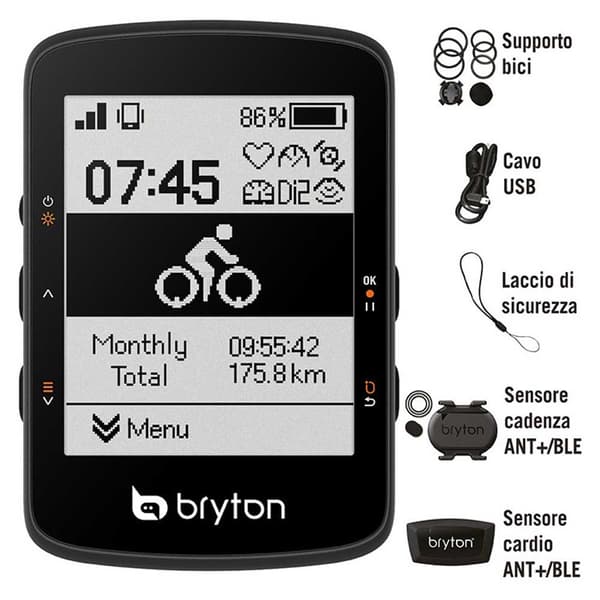 Bryton Rider 460d Cykelcomputer Transparent