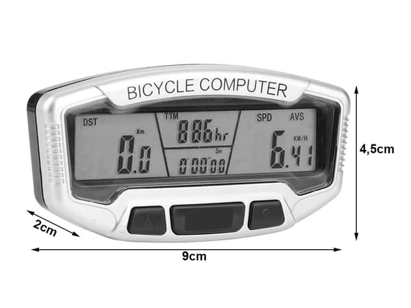 LCD-cykeldator - 28 funktioner för maximal kontroll över din cykling