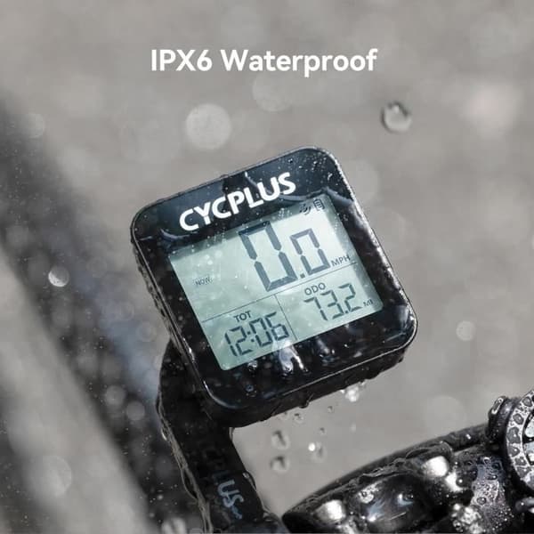 GPS cykelräknare - CYCPLUS - G1 - Vattentålig IPX6 - Hastighet, Avstånd, Tid
