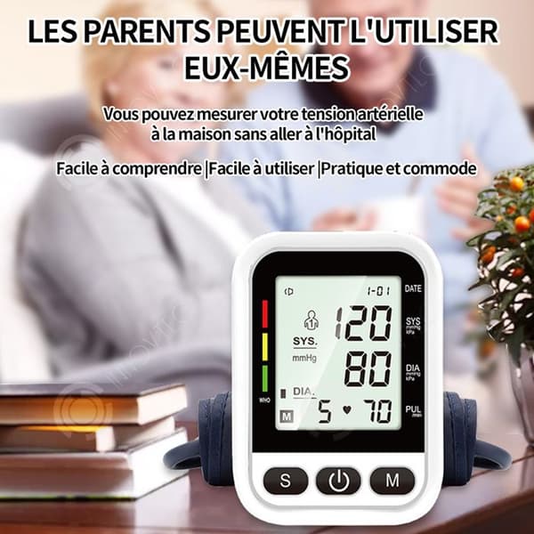 INN LCD-mätinstrument Kroppsmätinstrument Arm Fitnessmätare Intelligent trycksättning Vit