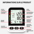 Miniatyrbild 2 av 4: INN LCD-mätinstrument Kroppsmätinstrument Arm Fitnessmätare Intelligent trycksättning Vit