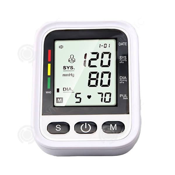 INN LCD-mätinstrument Kroppsmätinstrument Arm Fitnessmätare Intelligent trycksättning Vit