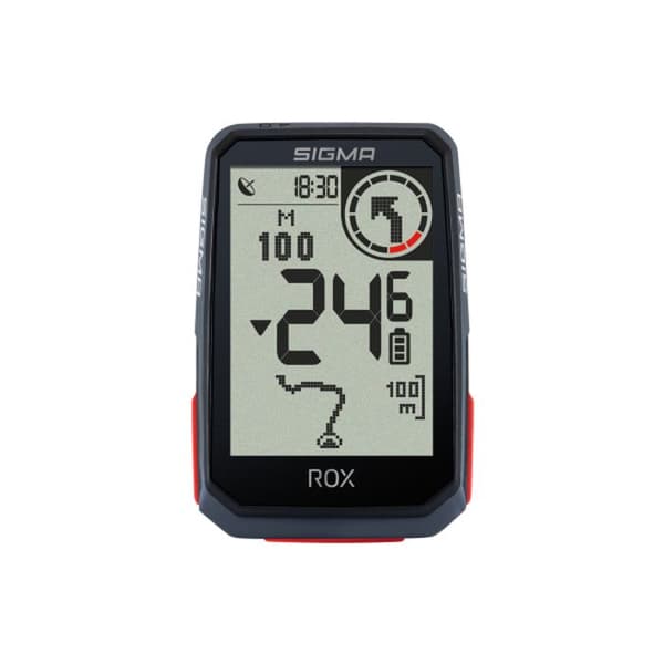 GPS-dator - Sigma - Rox 4.0 Hr - 30 funktioner - Vattentålig - E-cykelkompatibel