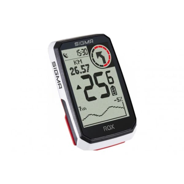 GPS-dator - Sigma - Rox 4.0 Hr - 30 funktioner - Vattentålig - E-cykelkompatibel