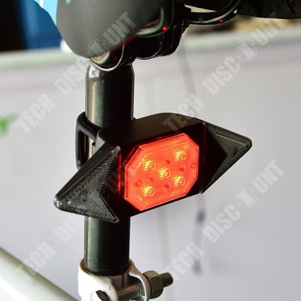 TD® USB uppladdningsbar cykel bakljus blinkare trådlös fjärrkontroll cykel bakljus mountainbike bak cykel