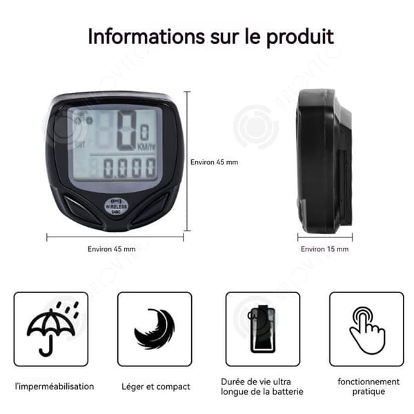 INN Hastighetsmätare LCD Elektronisk visning Magnetisk detektering Analoga sensorer Snap-in stöddesign