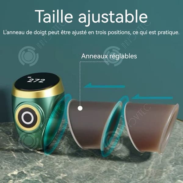 INN Mini handräknare Digital OLED-skärm Typ-C-laddning Touch-kontroll Justerbar storlek Digital fingersräknare