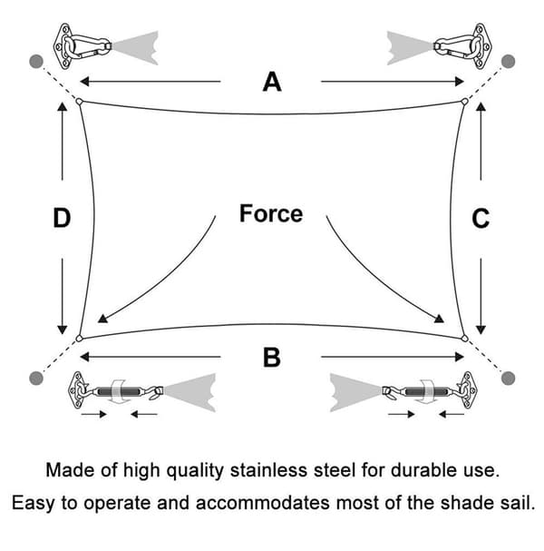 INF Square Sun Shade Sail