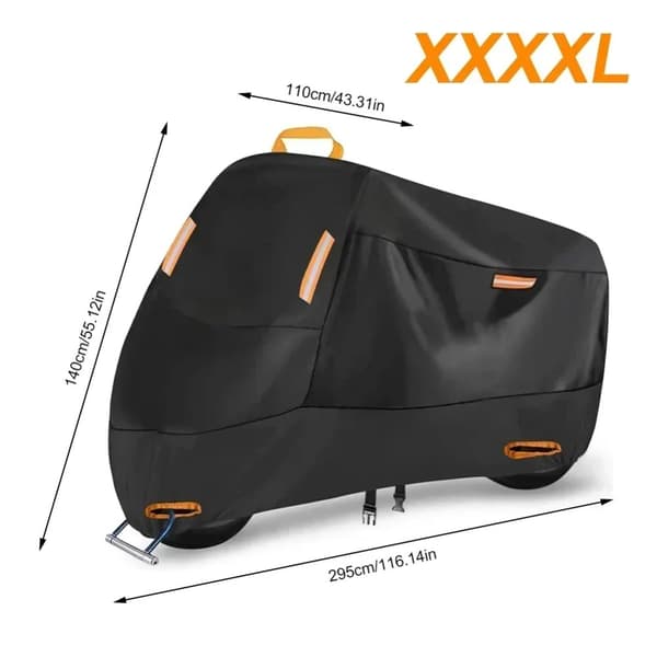 Moottoripyörän suojus, säänkestävä suojaus, universaali istuvuus,XXXXL