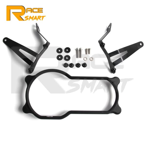 BMW R1200GS Strålkastarlock, CNC-bearbetat, Rostfria Stålbultar,SVART